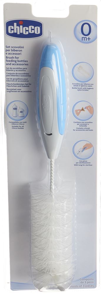 CHICCO Flaschenbürsten Set 3in1 1 Stk