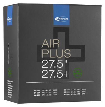 Chambre à Air Schwalbe Air Plus 27.5 Plus AV21  Valve Shrader 40mm