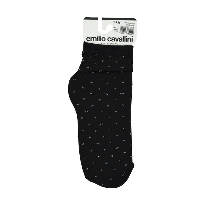 Emilio Cavallini-Nylonsokjes met zilverkleurige bolletjes