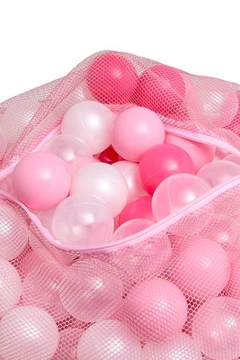 Cloudberry Castle Myke Baller 250 Stk, Rosa/Hvit