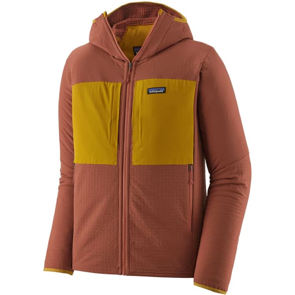 Veste polaire randonnée PATAGONIA M'S R2 TECHFACE HOODY BURL RED