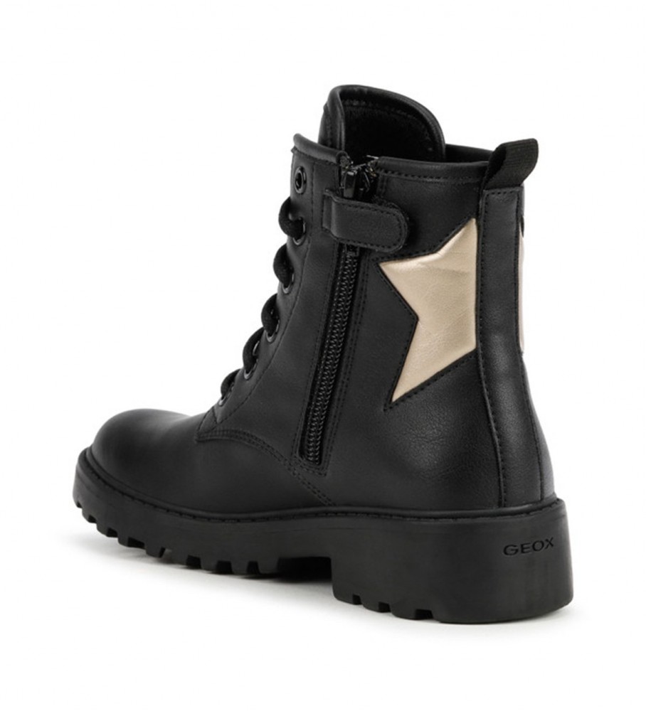 Botas pretas de cano curto GEOX Casey