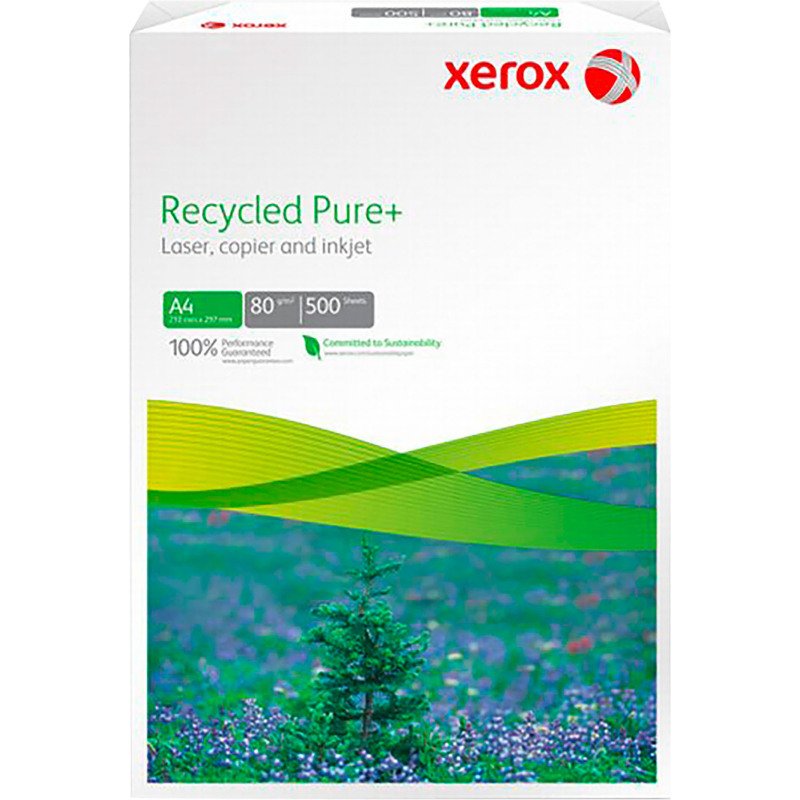 Papier A4 blanc 80 g Xerox Recycled Pure Plus - Ramette de 500 feuilles - vendu à la palette