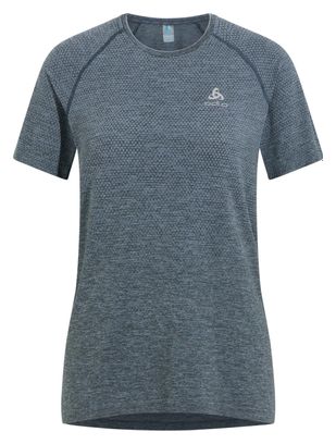 Maillot Manches Courtes Femme Odlo Essentials Seamless Bleu