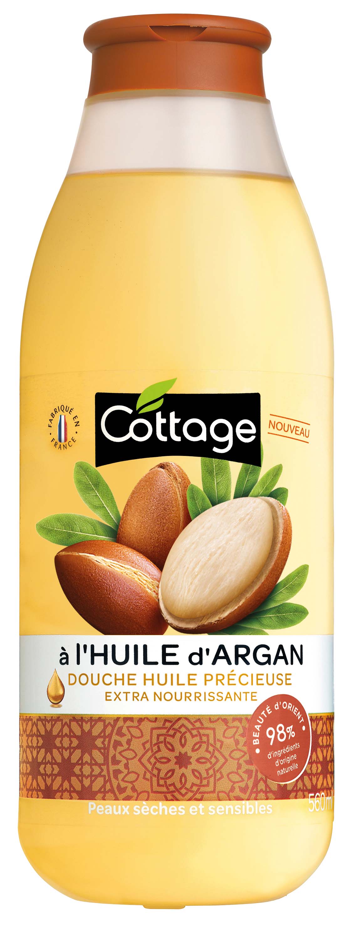 Cottage Duschöl Argan Fl 560 ml