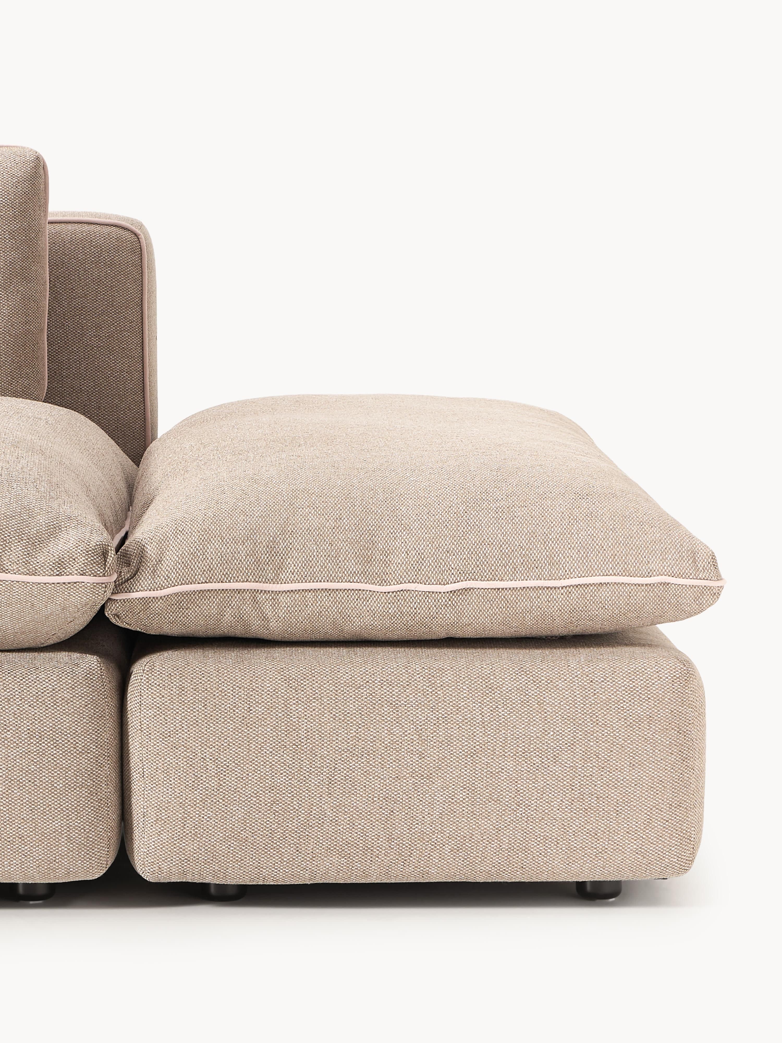 Modulaire XL-bank Felix (3-zits) met poef
