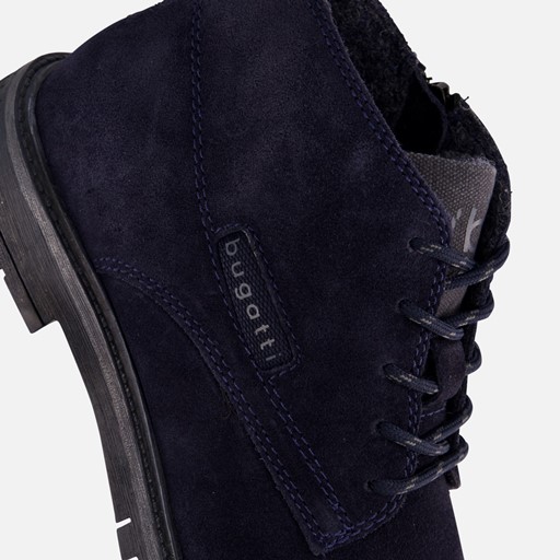 Bugatti Caj Veterschoenen blauw Suede