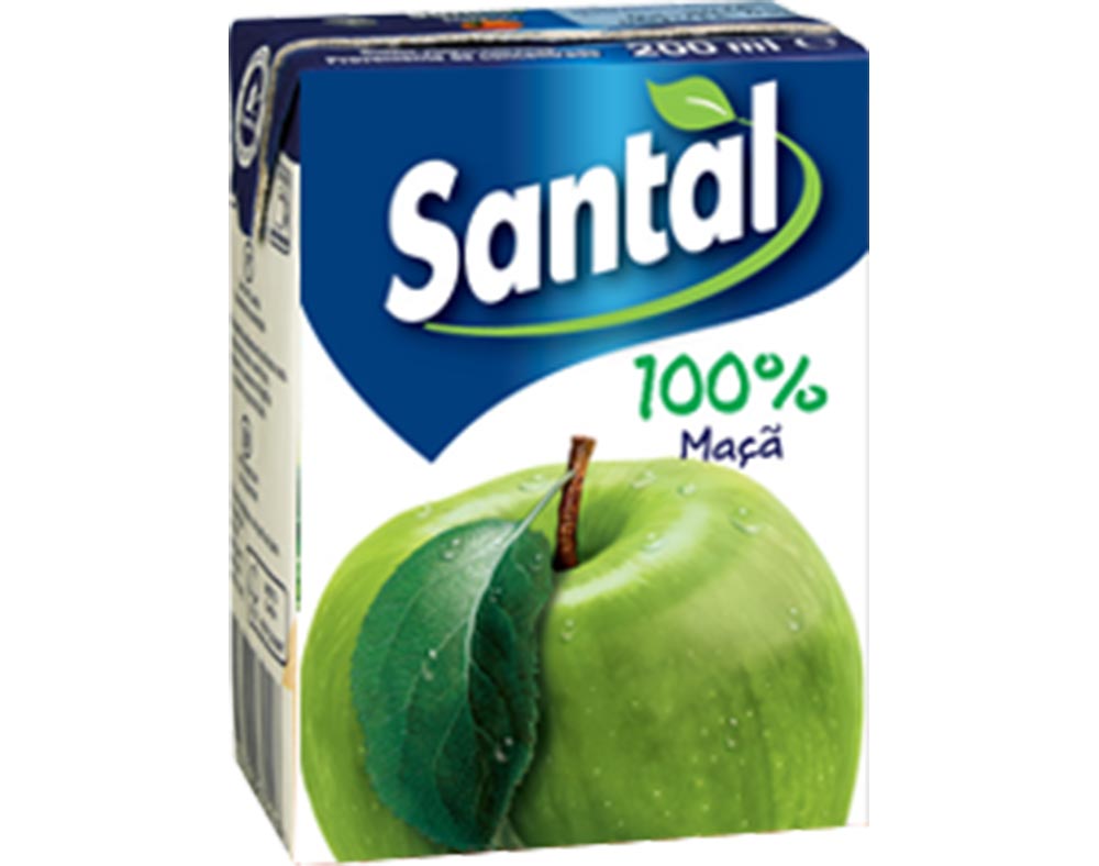 SUMO SANTAL 100 % MAÇÃ 200ML