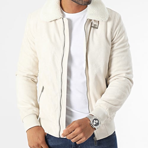 Veste Col Mouton Blanc