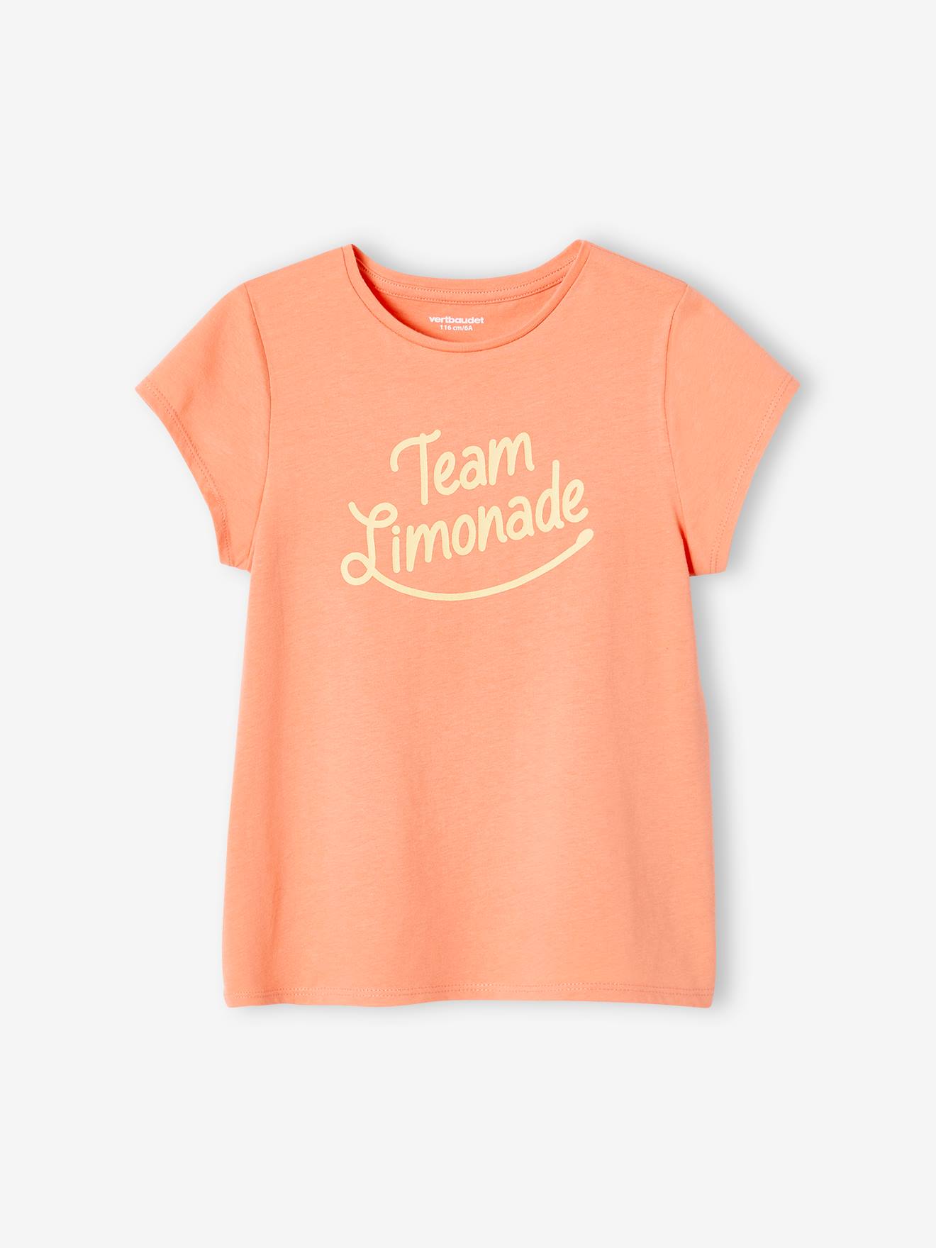 Camiseta com mensagem, para menina, verde pinho
