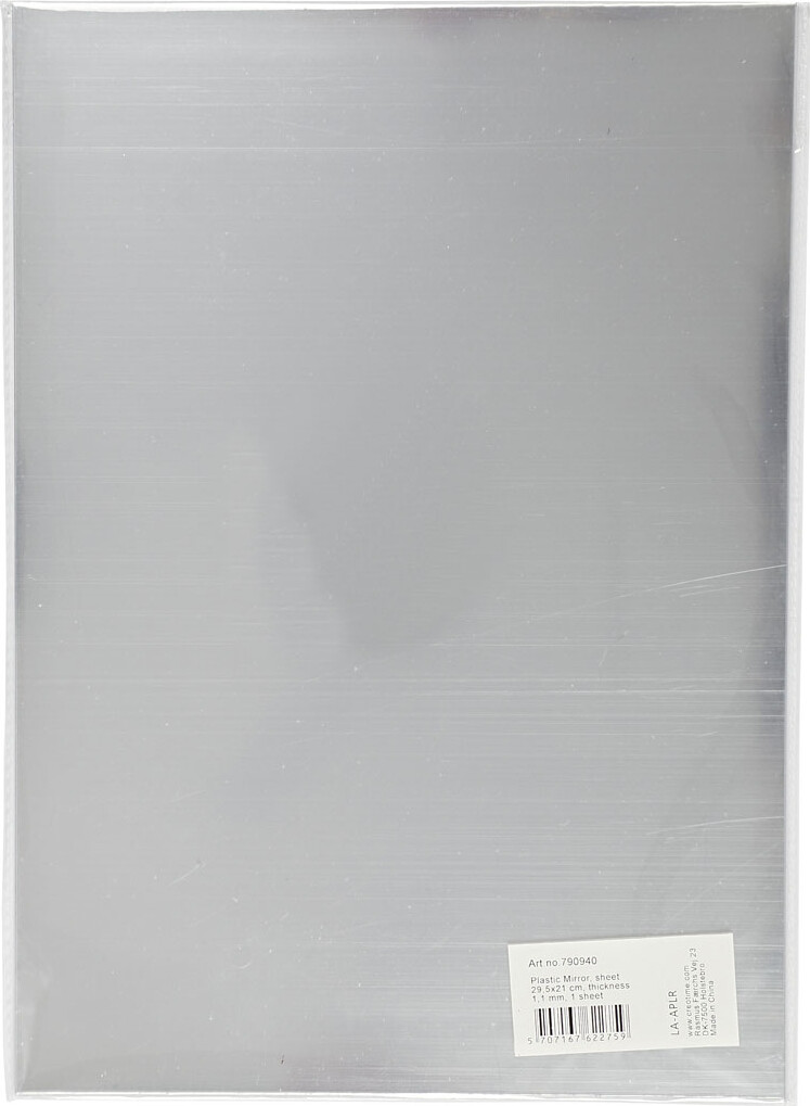 Spejlplast - 29,5X21 CM - Tykkelse 1,1 MM - 1 Ark