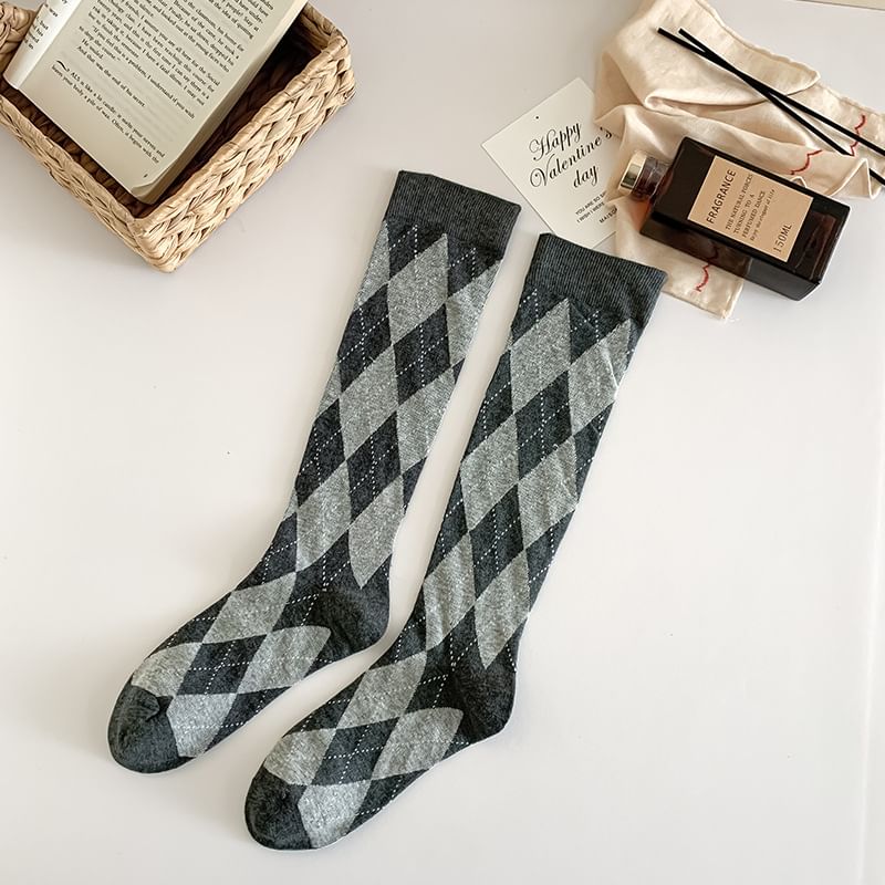 Loverly - Argyle kniekousen