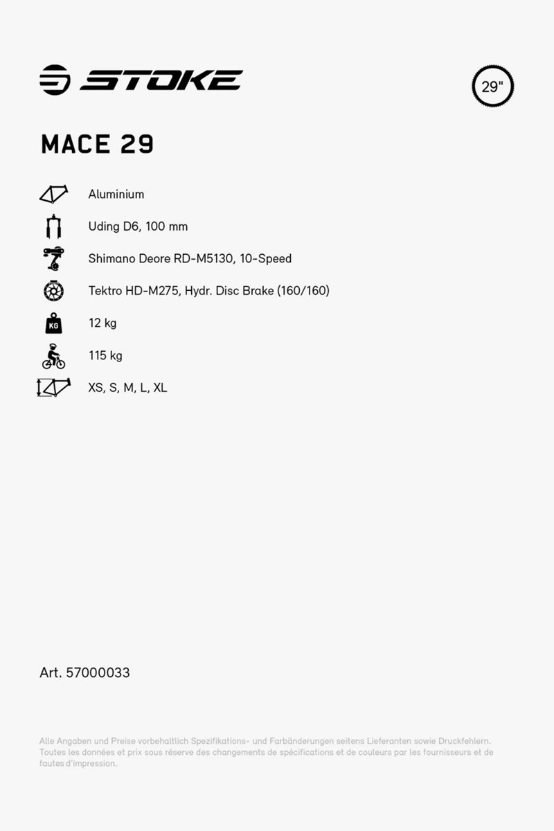 Stoke Mace 29 Mountainbike 2024