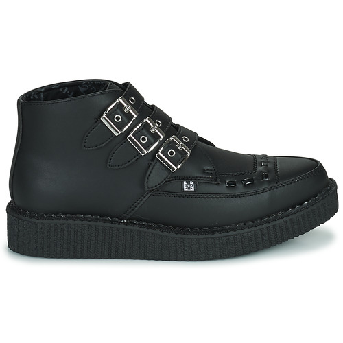 TUK - POINTED CREEPER 3 BUCKLE BOOT - Noir