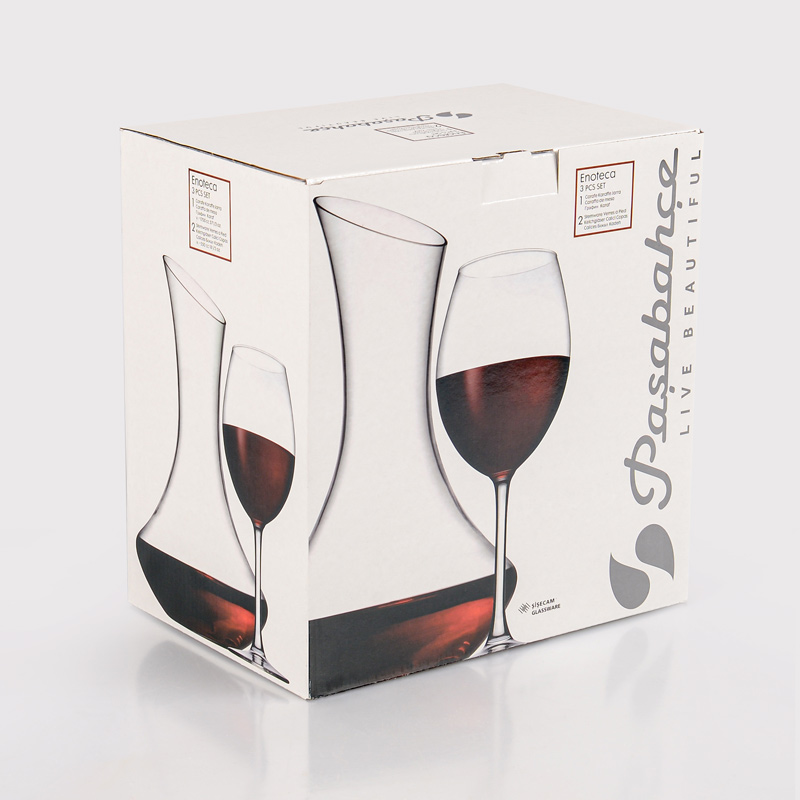 Coffret 1 carafe et 2 verres à vin
