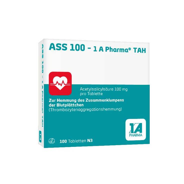 ASS 100 1A Pharma TAH Tabletten, 100 St