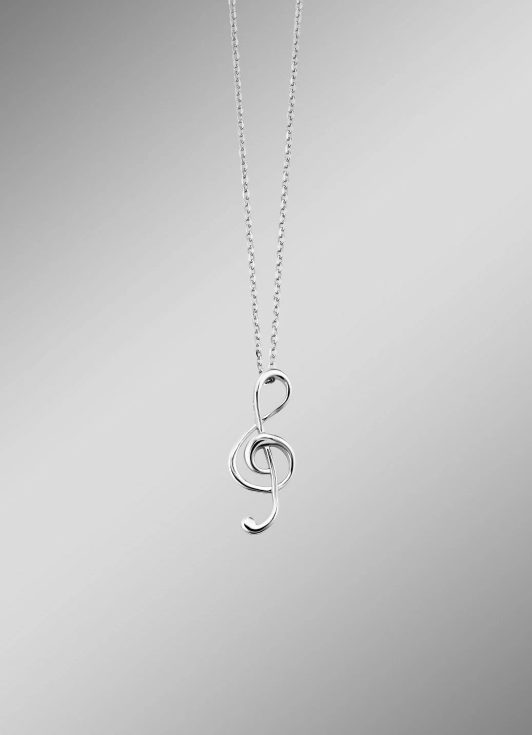 Eleganz trifft Musik: Anhänger mit Ankerkette