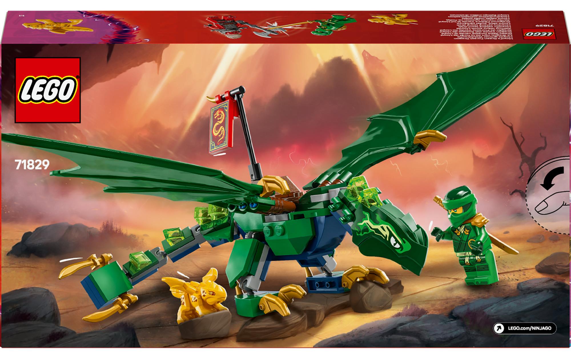 Ninjago Lloyds grüner Walddrache 71829Spielset mit 2 Drachen und 2 Spielfiguren