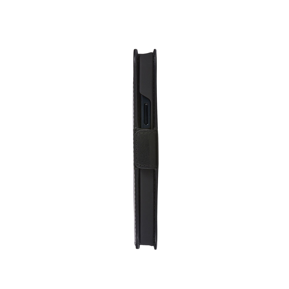 iPhone 13 Echtleder Tasche mit RFID Schutz Copenhagen Slim (CS61GTBL1325) - Schwarz
