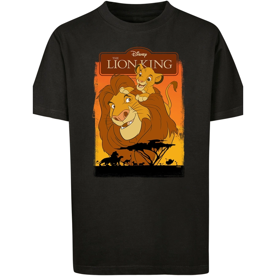 F4NT4STIC T-Shirt  König der Löwen Simba und Mufasa schwarz