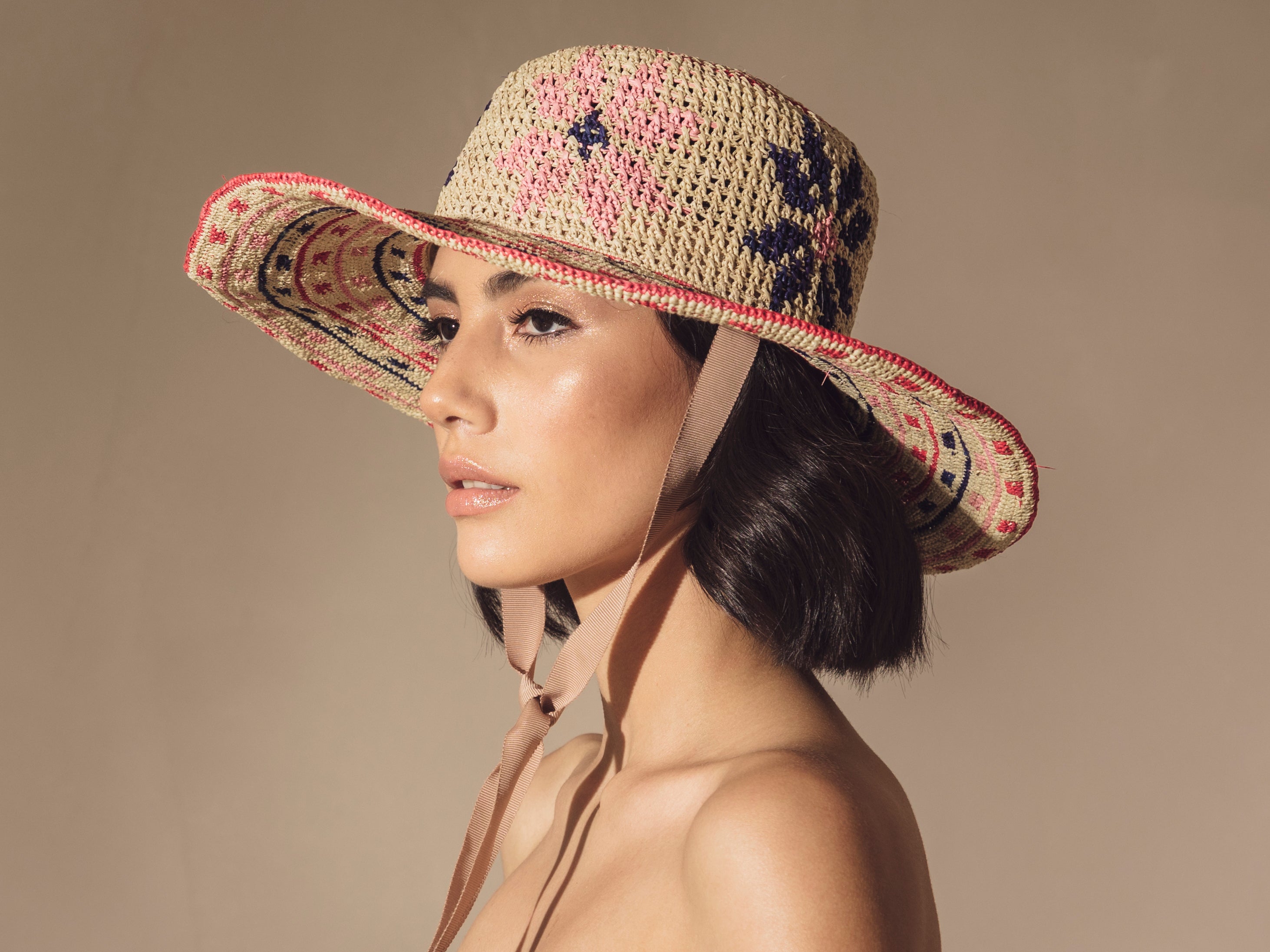 Chapeau de plage Flores Geometricas - ARTICLE RTS