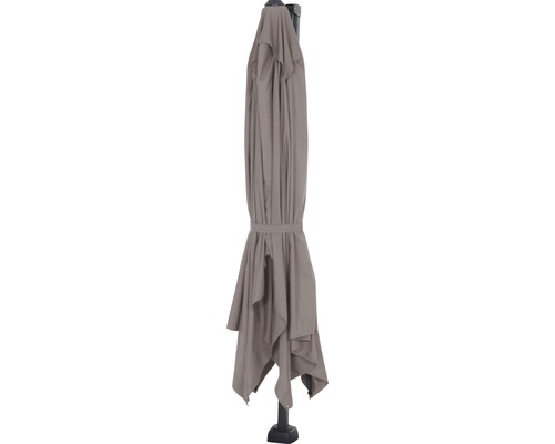 Zwevende parasol Sunset N+ 350 x 260 cm polyester taupe