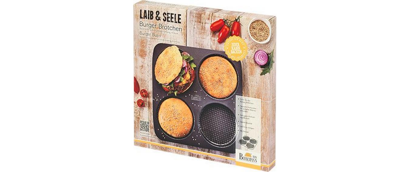Brot-Backform Burger 4 MuldenBurger Brötchenblech