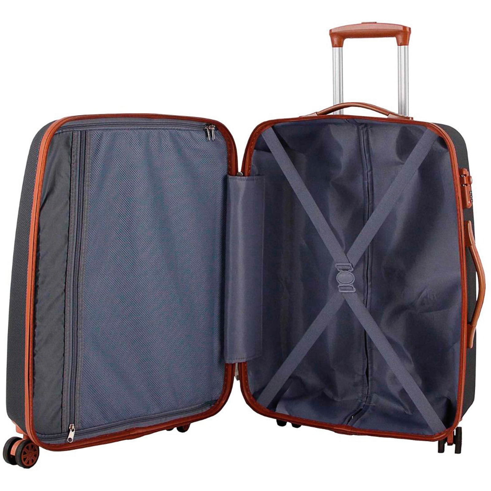 Koffer Nick M 67x46x30cm dunkelblau 4DR
