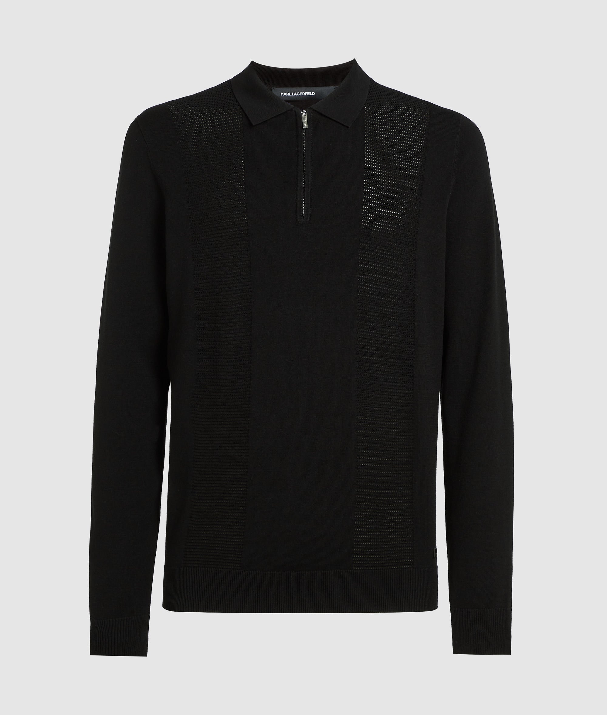 Zip-up Polo shirt