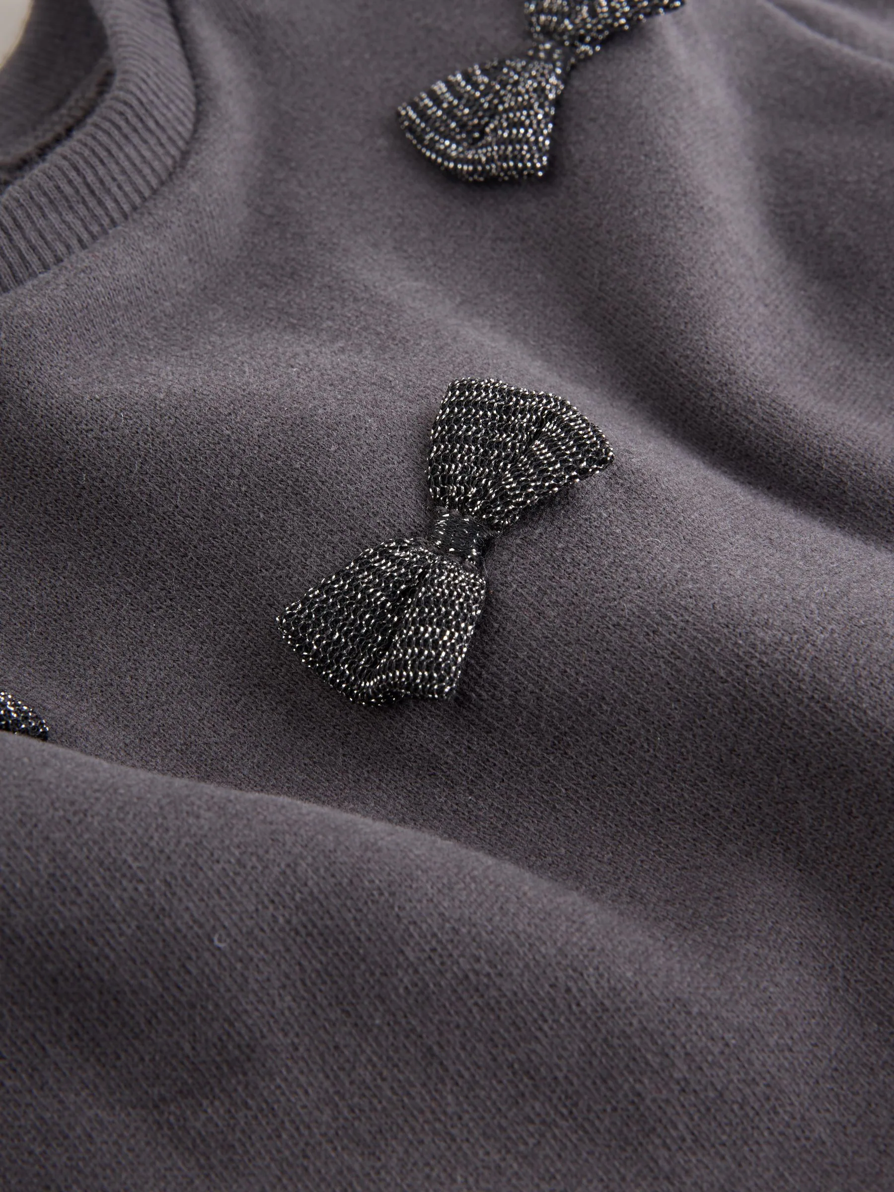 Glinsterend grijs - Baby Twofer mesh jurk (0mnd -2jr)