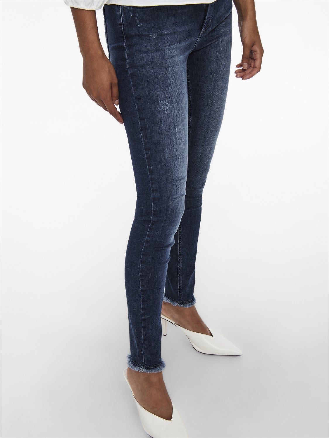 ONLBLUSH Mittlere Taille Skinny Fit Jeans Dark Blue Denim
