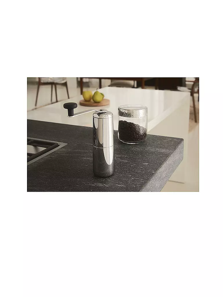 ALESSI Kaffeemühle SLOW COFFEE 21,5cm Edelstahl silber