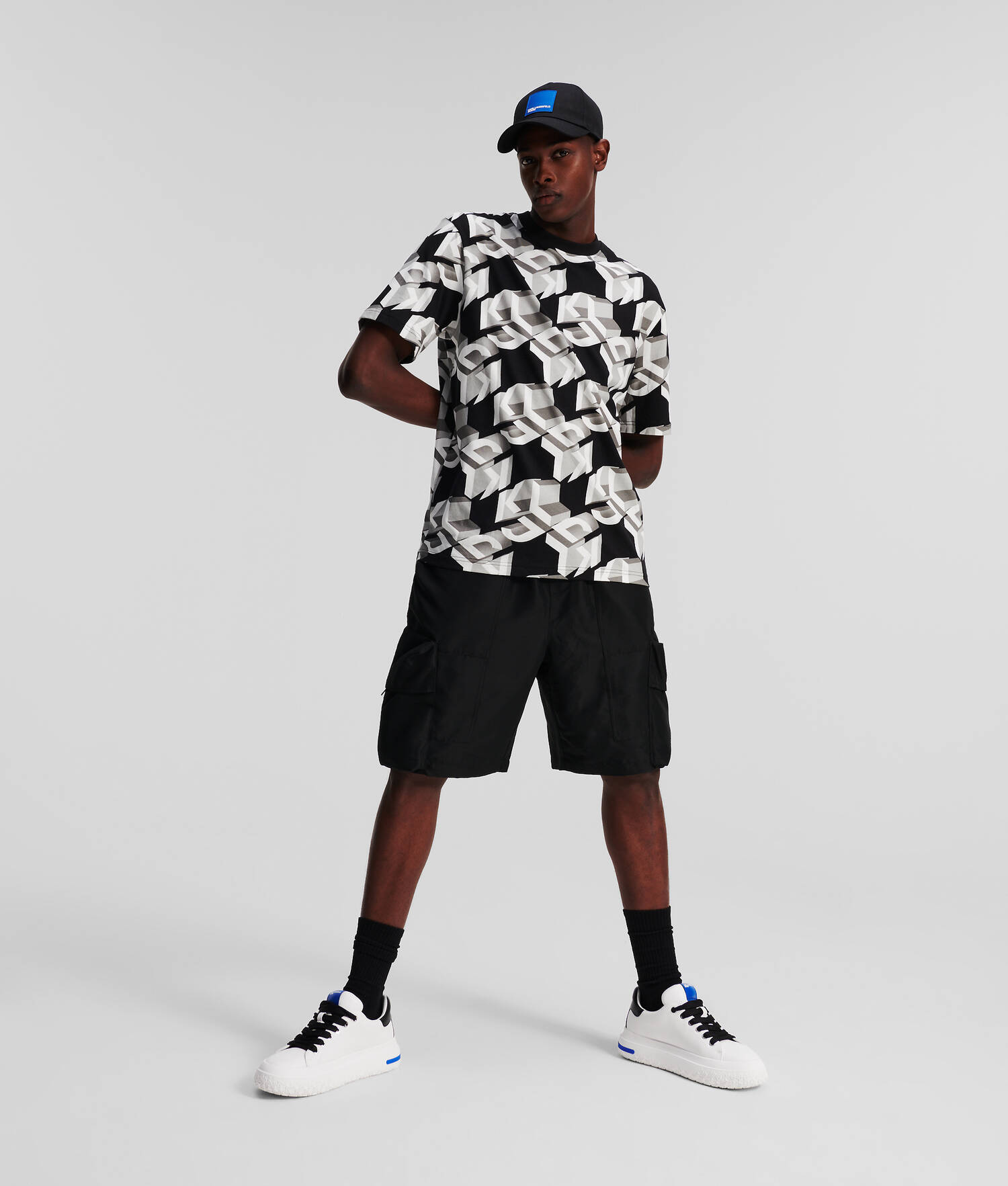 T-SHIRT KLJ MONOGRAM FAÇON ALL-OVER
