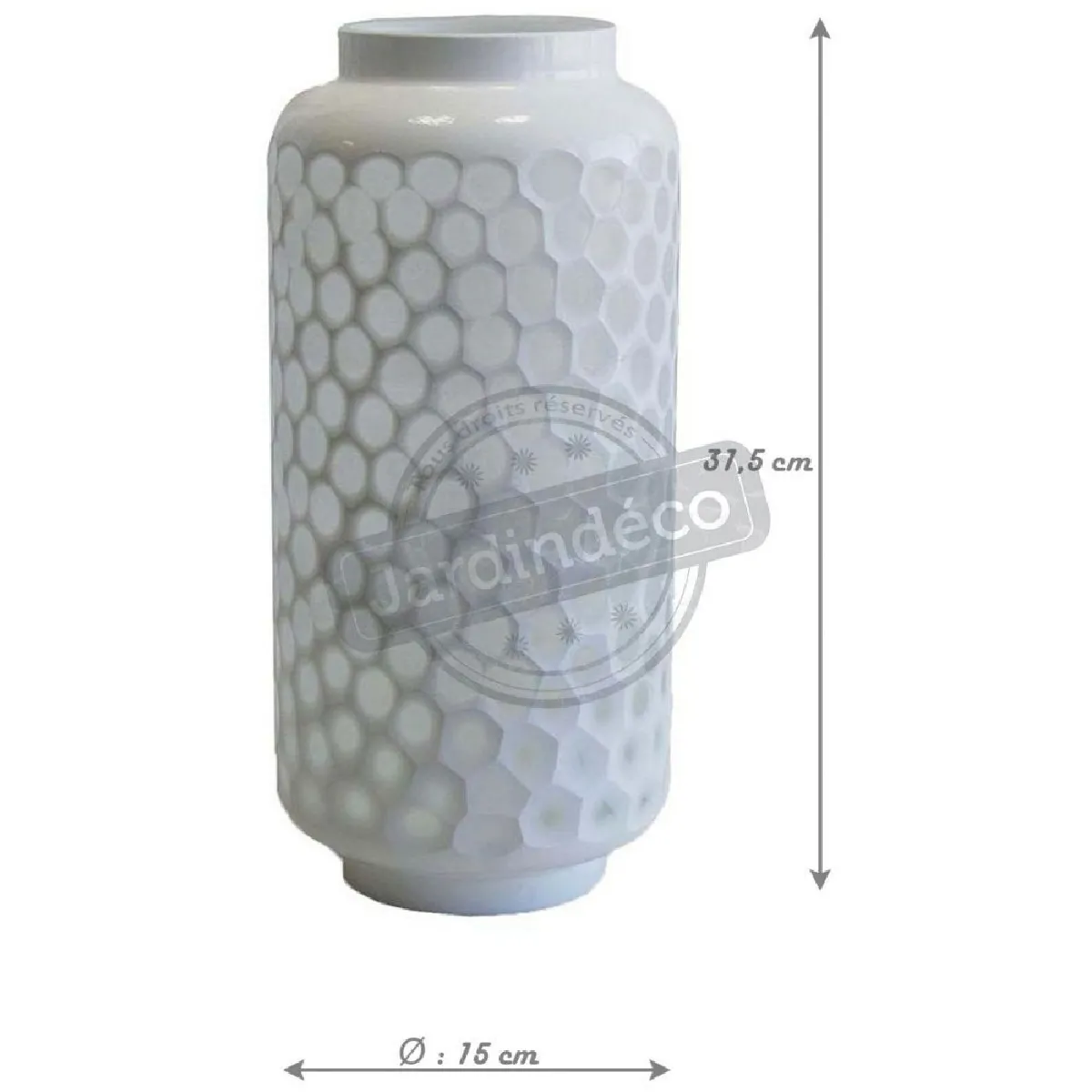 Aubry Gaspard Vase Nid d'Abeille - Verre Teinté