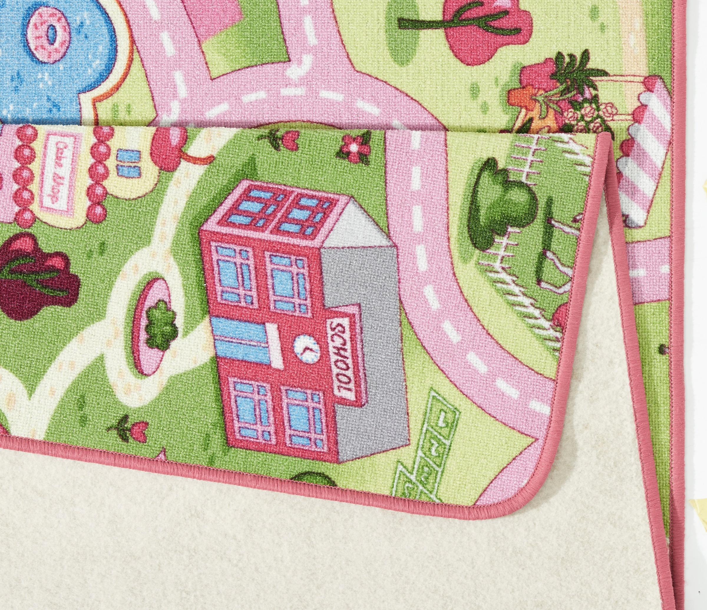 HANSE Home Kinderteppich »Sweettown« rechteckig 7 mm Höhe Kurzflor, Strassen-Spielteppich, Spielunterlage, Kinderzimmer