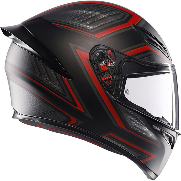 AGV - Casque K1 S Sling Noir Mat / Rouge