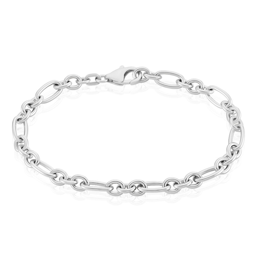 Bracelet Maille Camiorica Argent Blanc