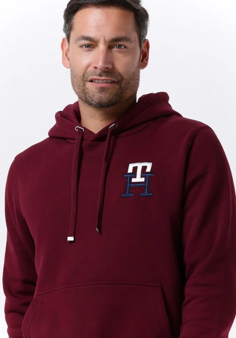TOMMY HILFIGER bordeaux tommy hilfiger sweater essential monogram hoody
