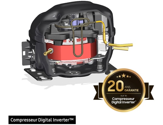 SAMSUNG - Réfrigérateur congélateur bas RB53DG703ES9
