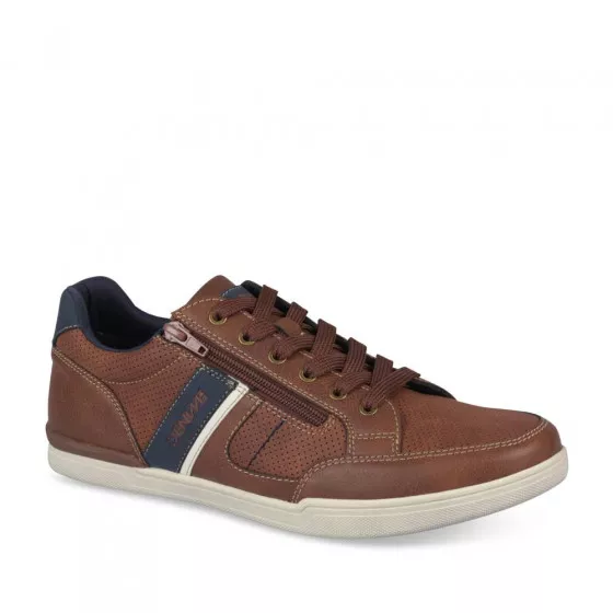 Baskets MARRON DENIM SIDE