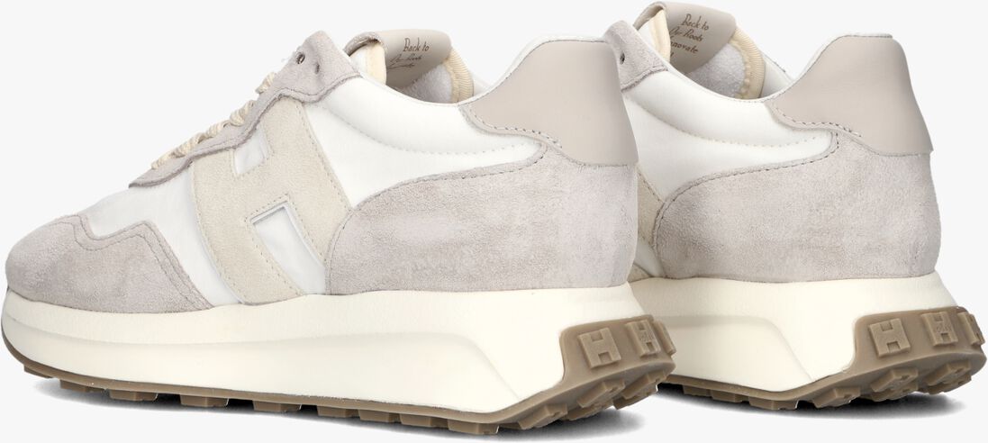 beige hogan lage sneakers h641 allacciato h
