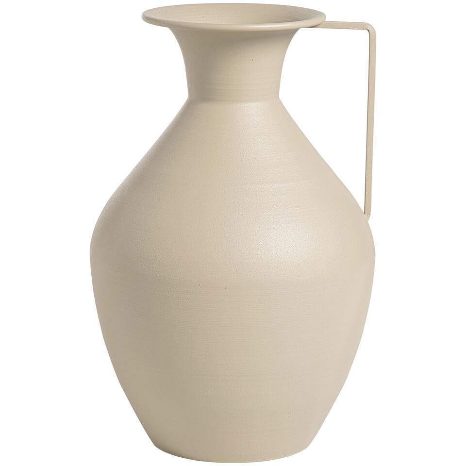 Vaas Maan taupe metaal - 30x19,7x12,3 cm
