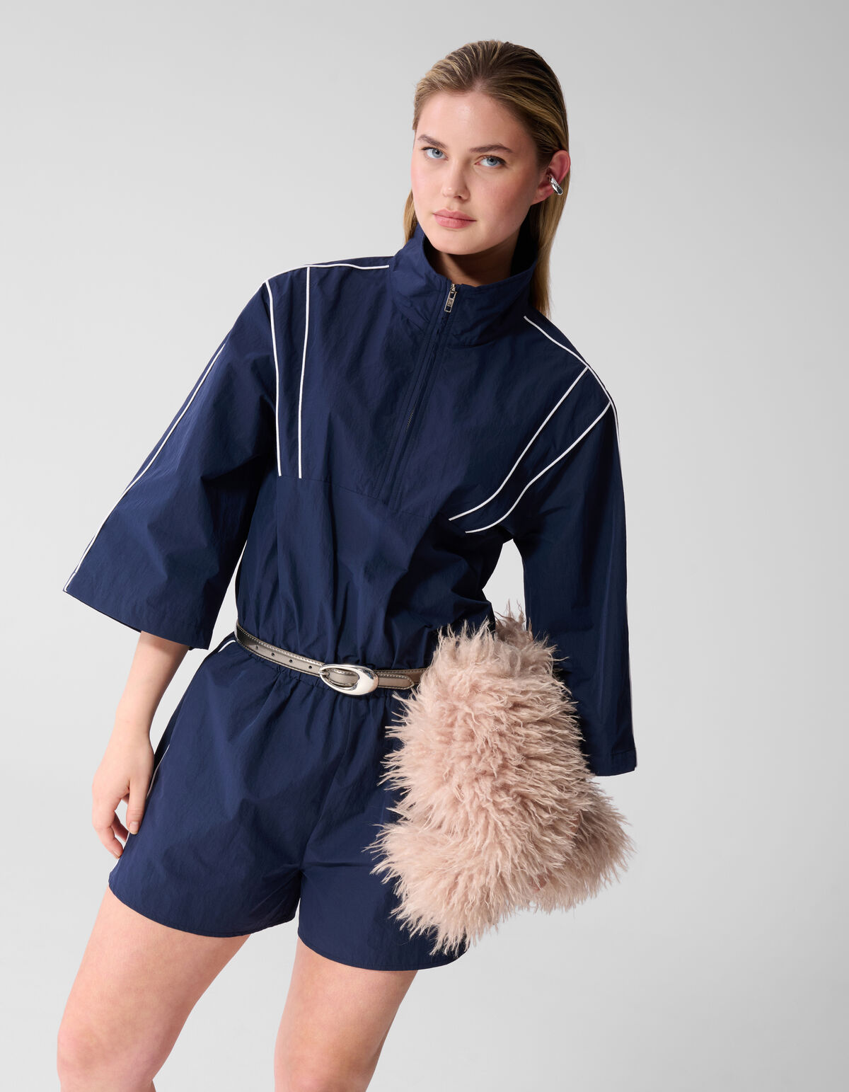 Track Jumpsuit Donkerblauw