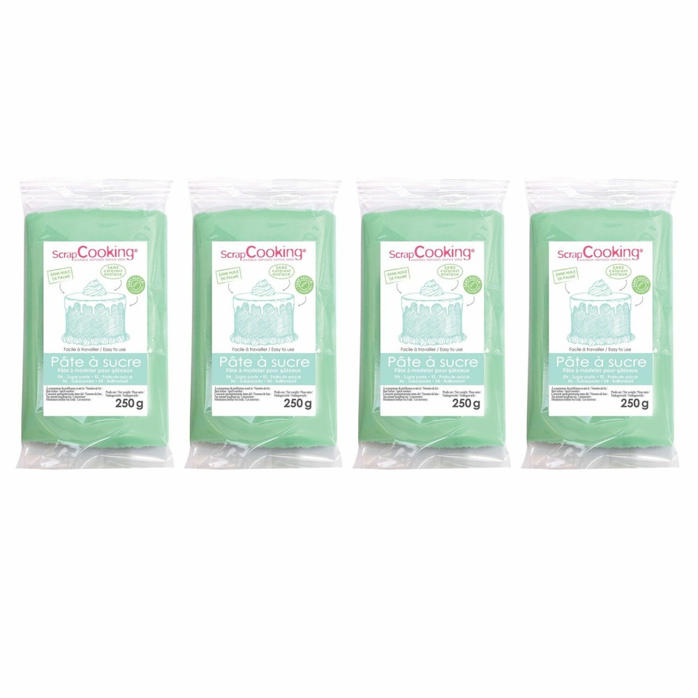 Pâte à sucre vert d'eau 1 kg
