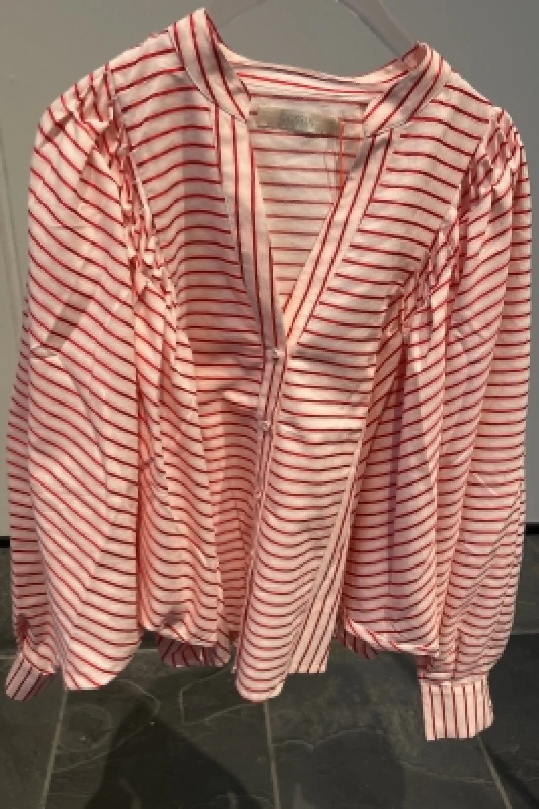 Gossia Lougo Shirt creme red stripes