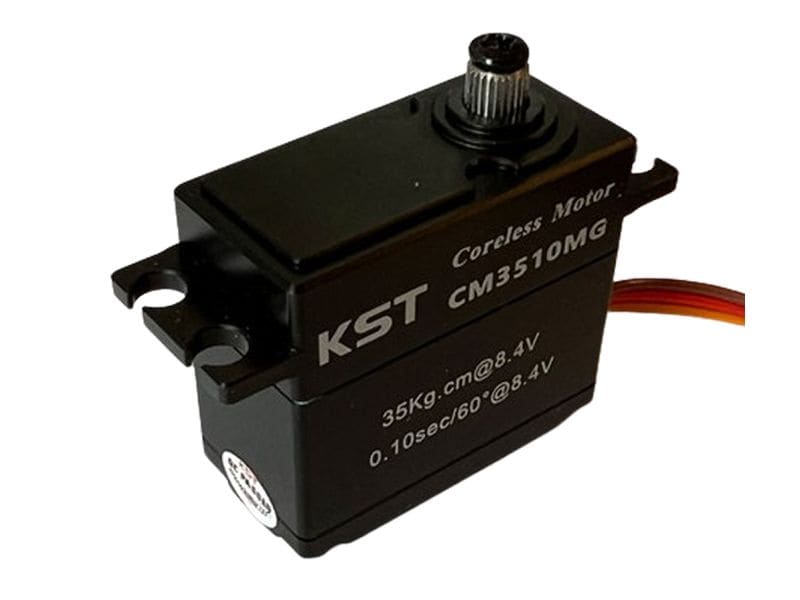 KST Standard Servo CM3510MG V6.0 35 kg, 0.10 s, Digital HV Starkes Digital HV Servo mit Softstart, Metallgetriebe und Aluminium Gehäuse