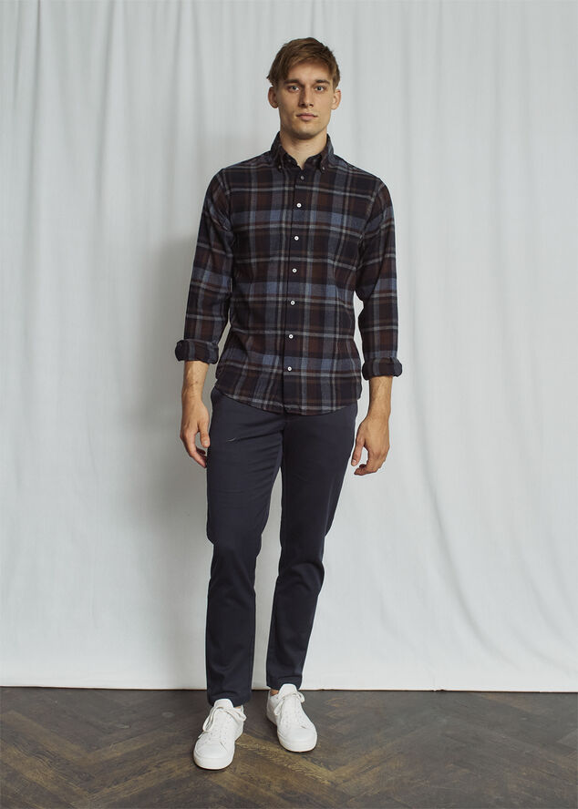Bruun & Stengade BS Tethys Casual Modern Fit Shirt Navy
