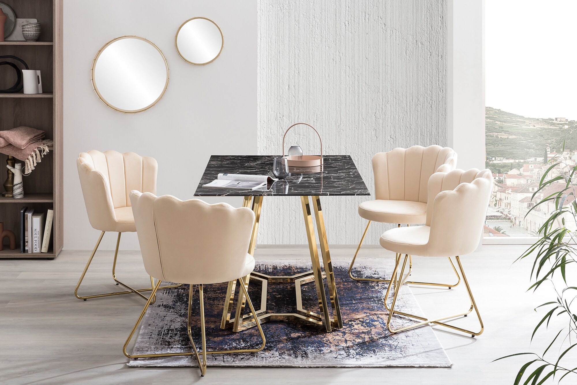 Esstisch 160x90 cm Esszimmertisch Küchentisch Tisch Glastisch