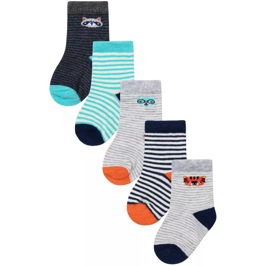 MINOTI 5er-Pack Socken Grau
