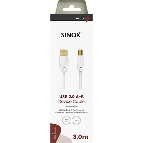 Sinox USB 2.0 printerkabel 3 meter